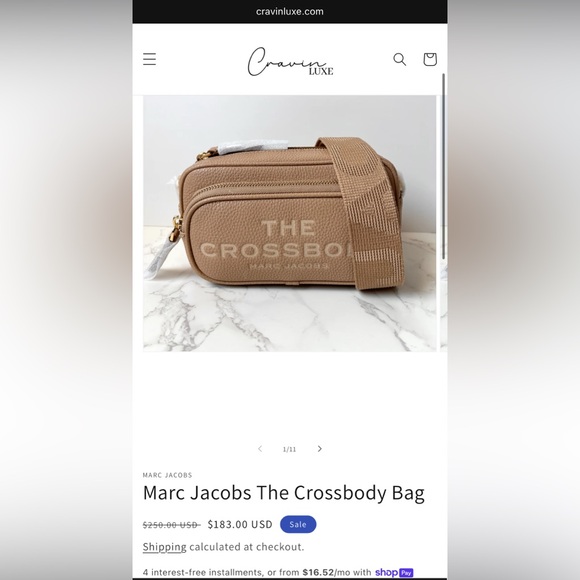 ❌SOLD ❌ New Marc Jacobs The Crossbody Bag Tan - Picture 11 of 11
